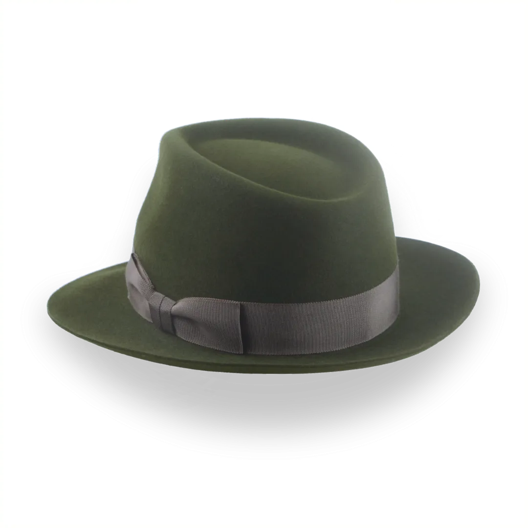 Dark Green Fedora Hat for Men in Premium Fur Felt | The Hunter