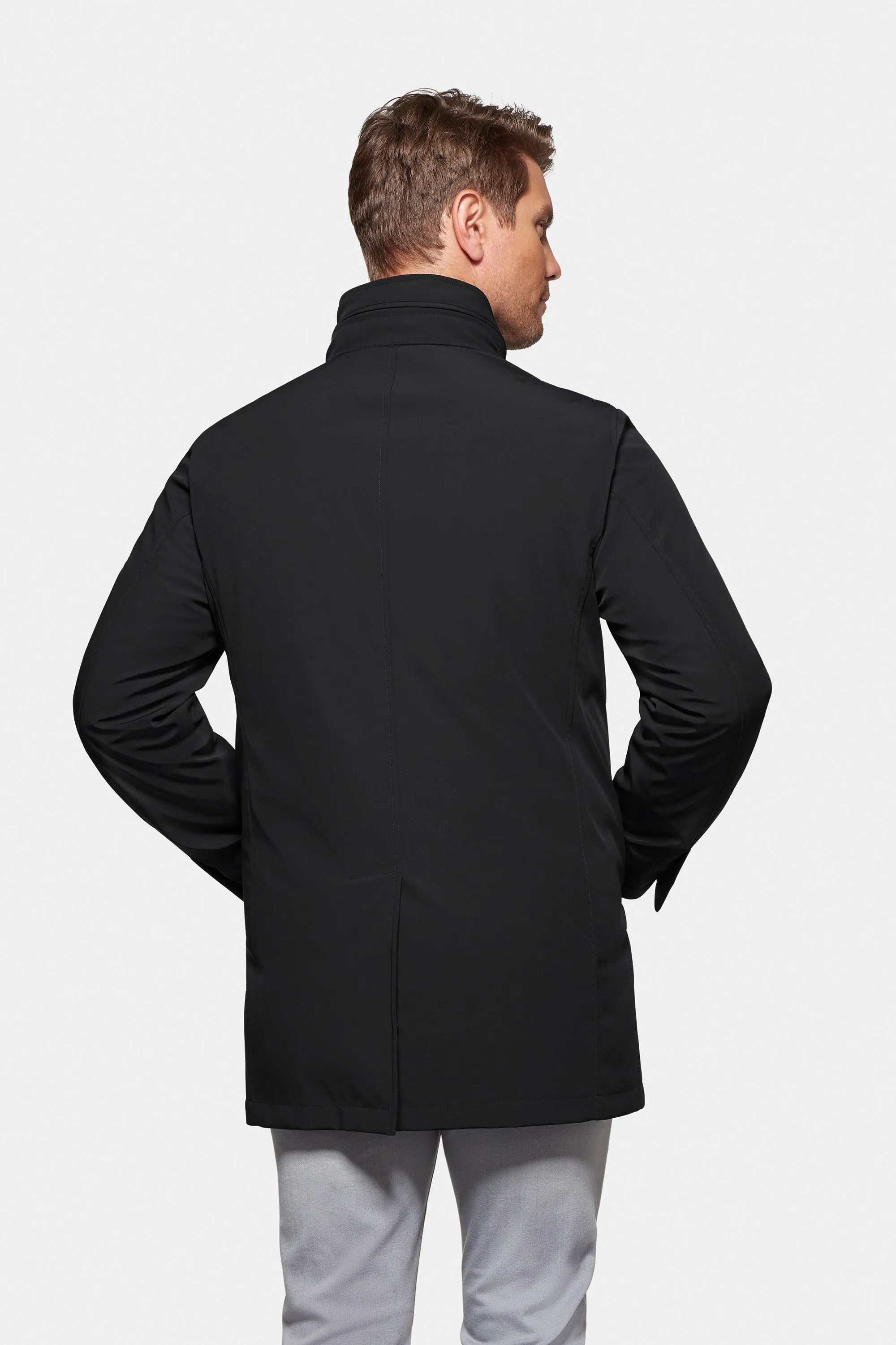 Down Lined Traveler Coat Black