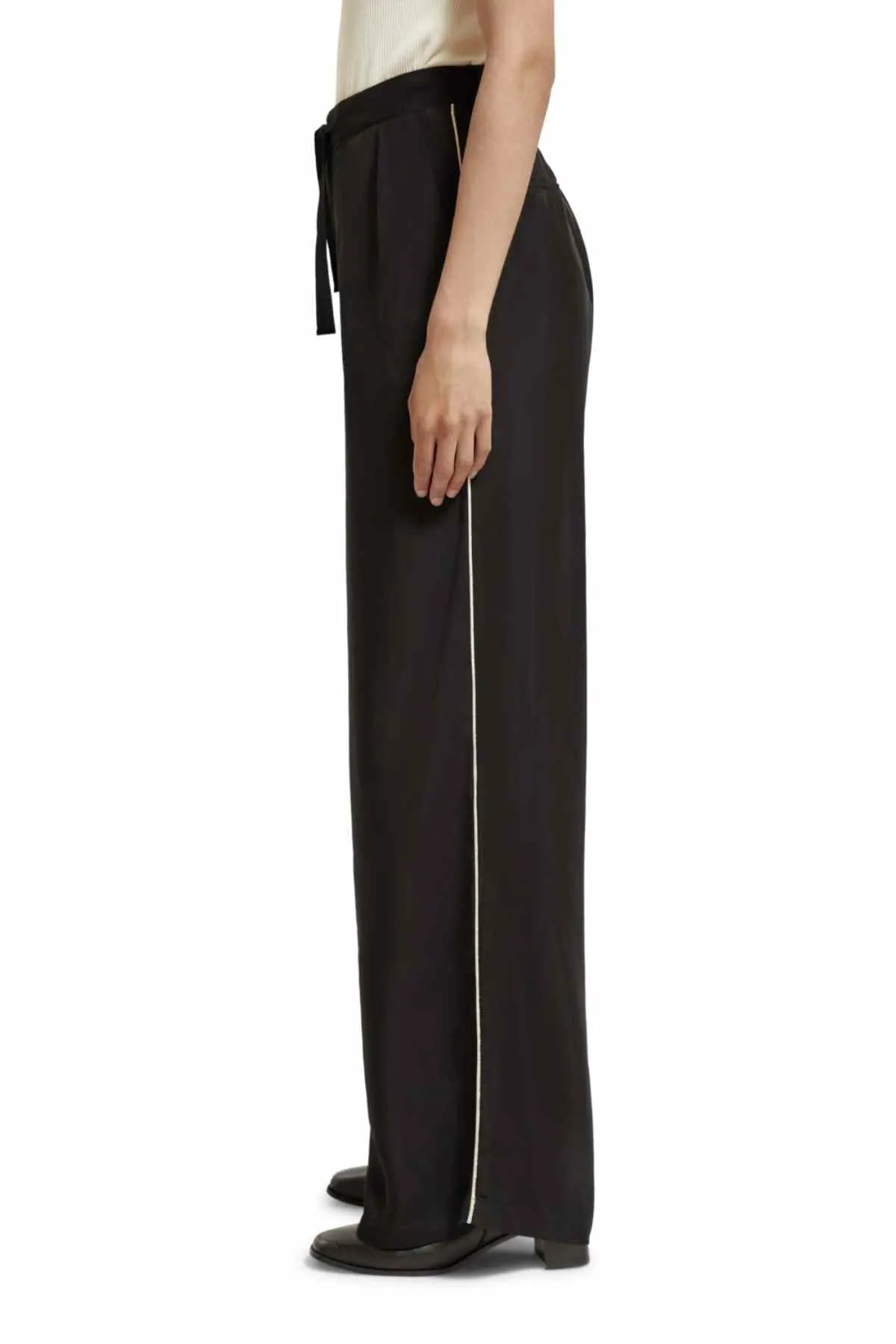 ELENI HIGH RISE WIDE LEG EVENING BLACK