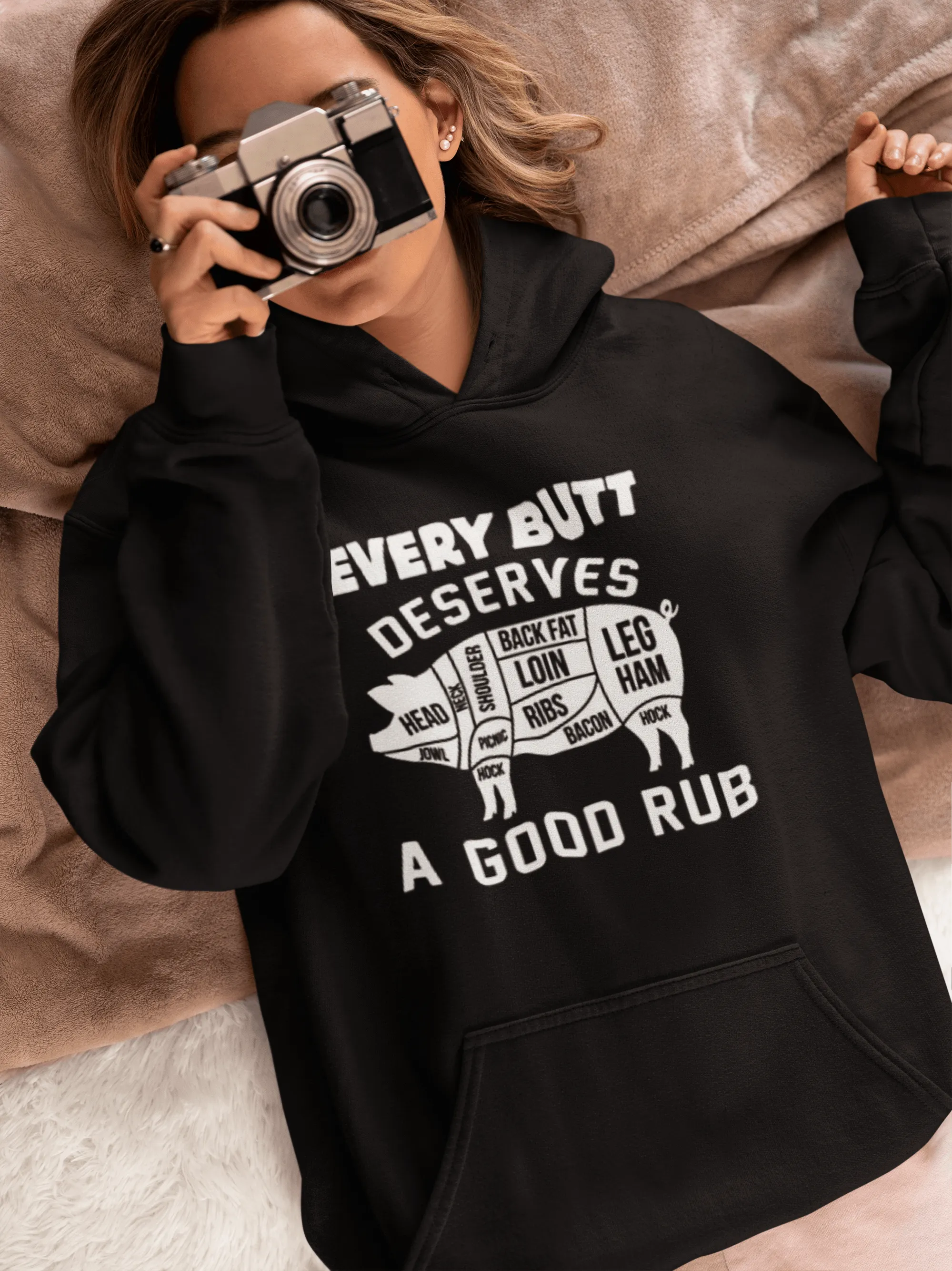 Every Butt Needs A Good Rub Blended Cotton Midweight Unisex Pullover