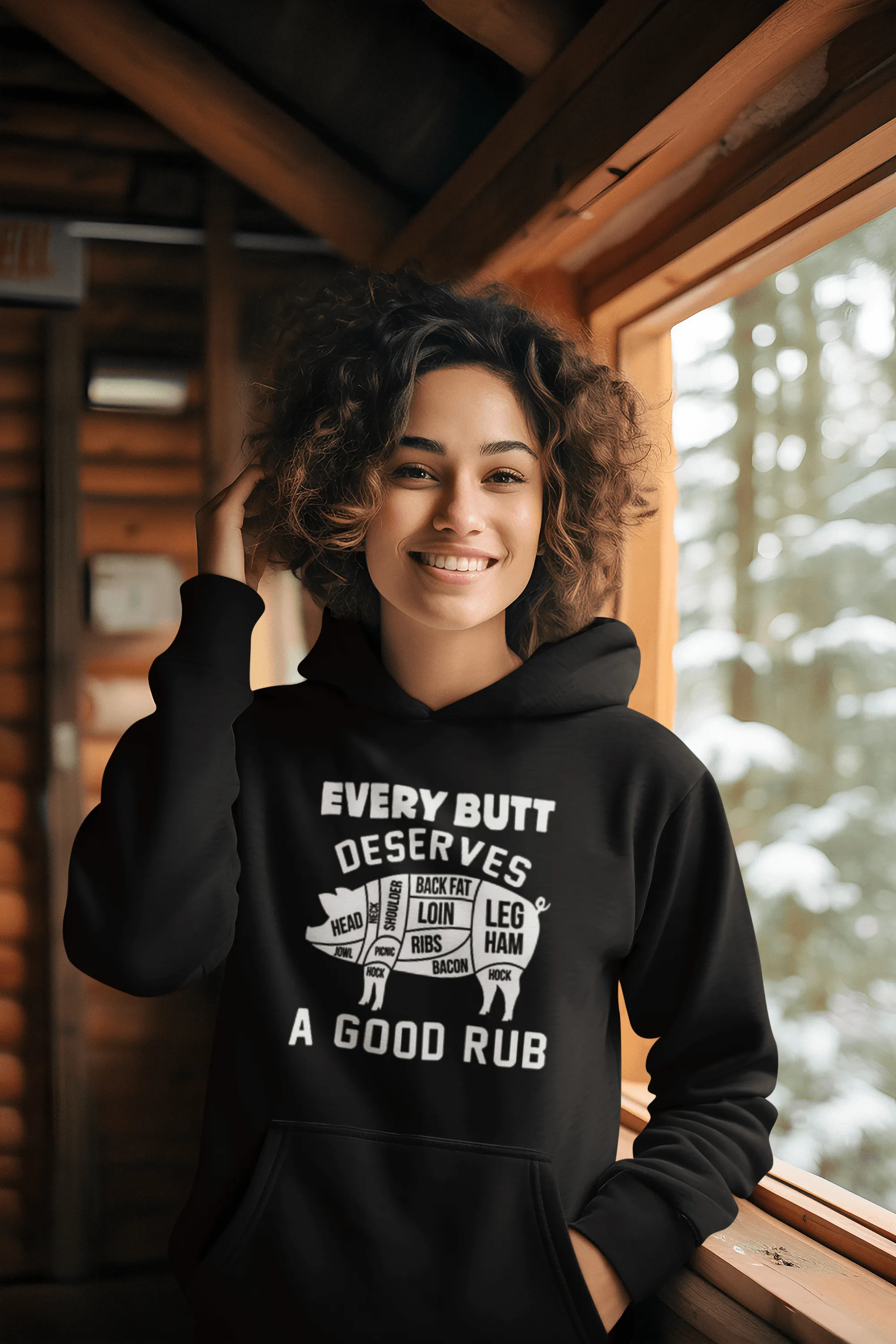 Every Butt Needs A Good Rub Blended Cotton Midweight Unisex Pullover