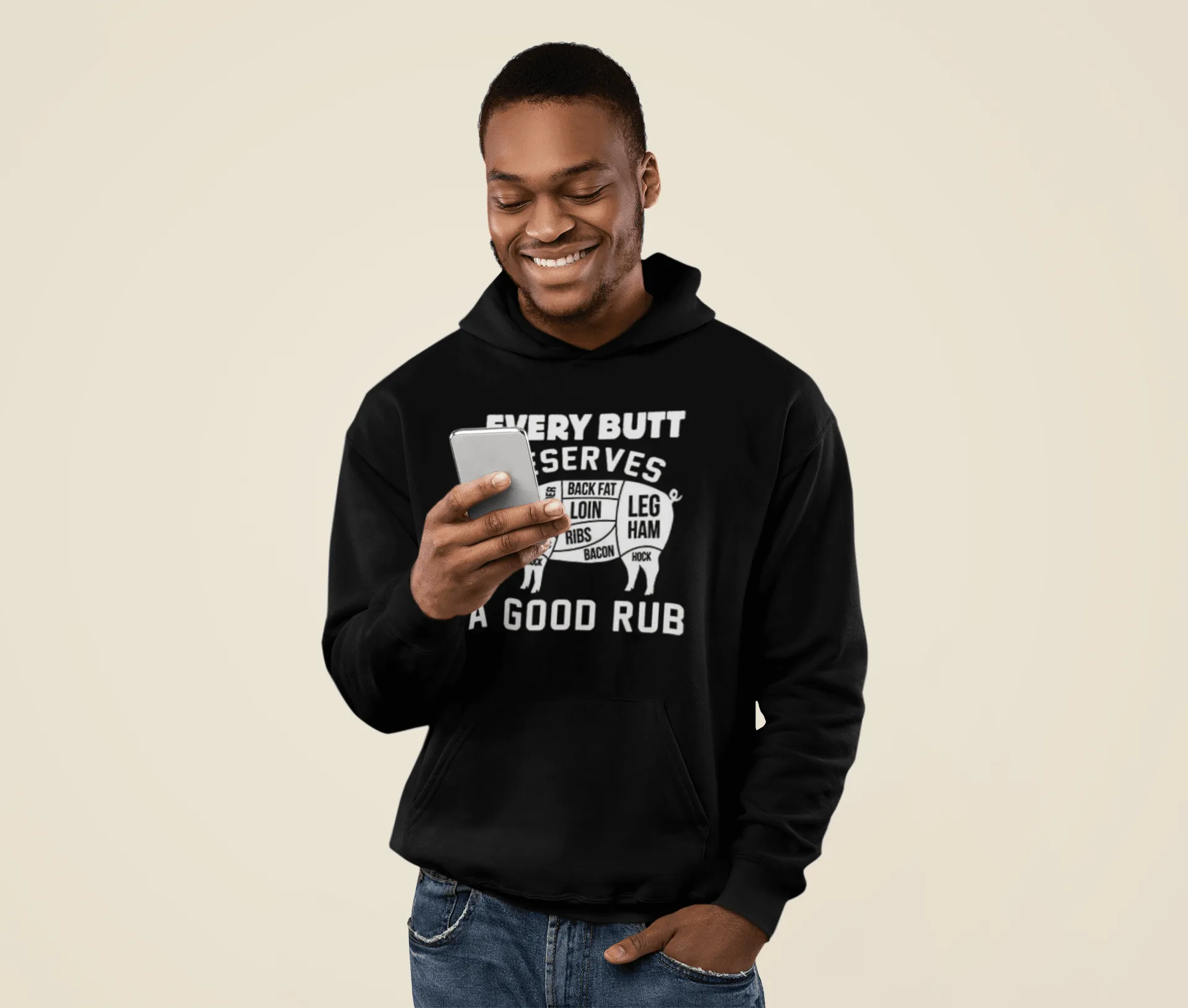 Every Butt Needs A Good Rub Blended Cotton Midweight Unisex Pullover