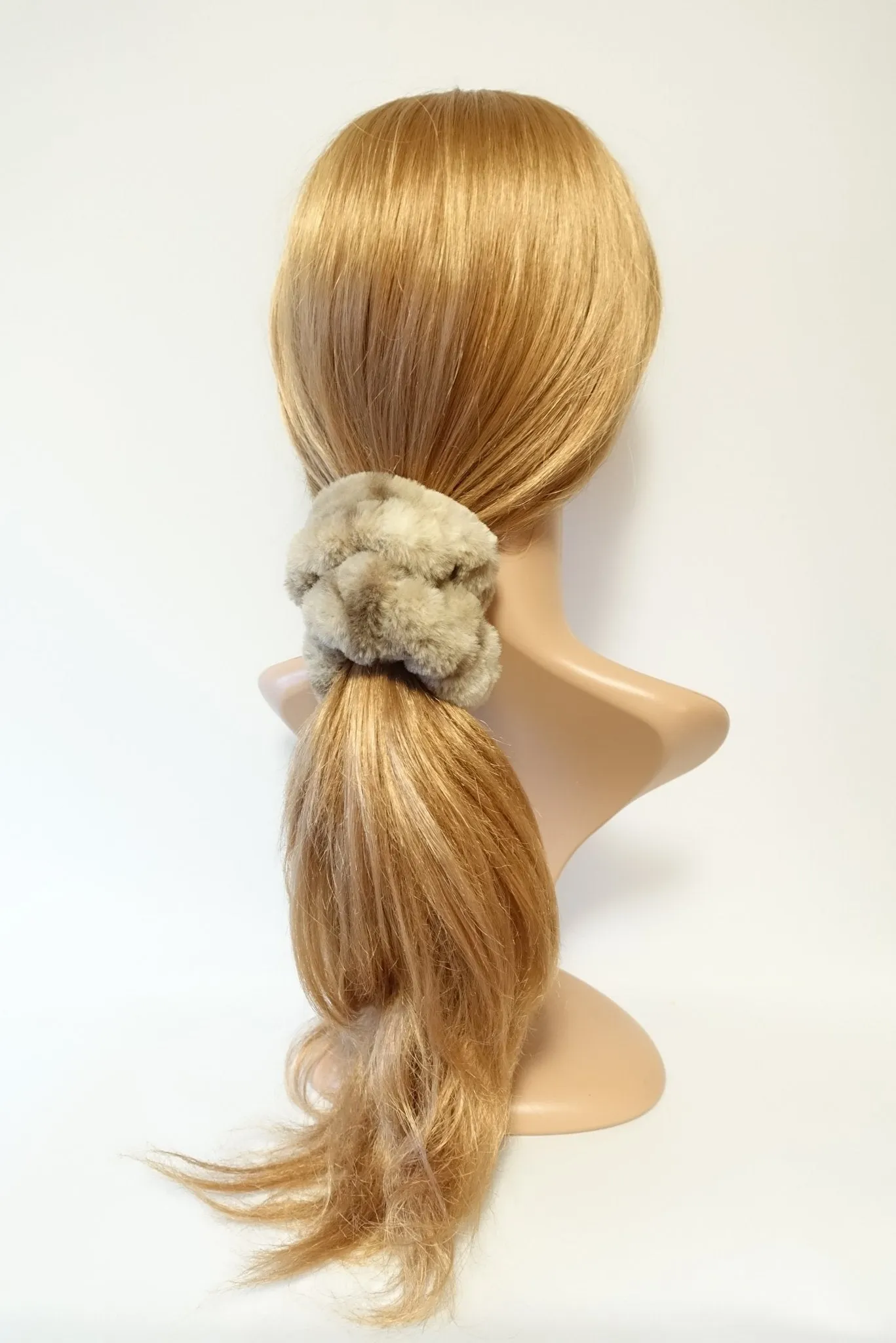 fabric faux fur soft hair scrunchies large hair scrunchie for women