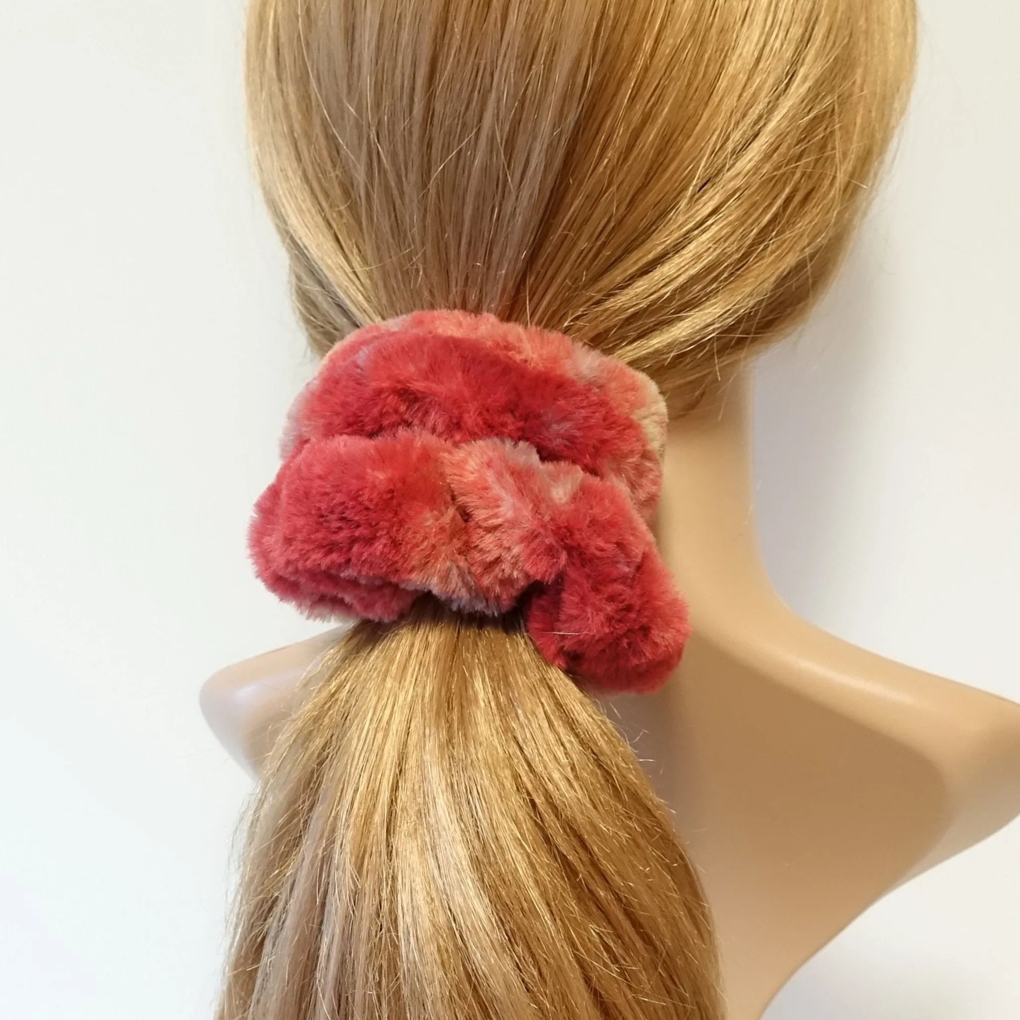 fabric faux fur soft hair scrunchies large hair scrunchie for women