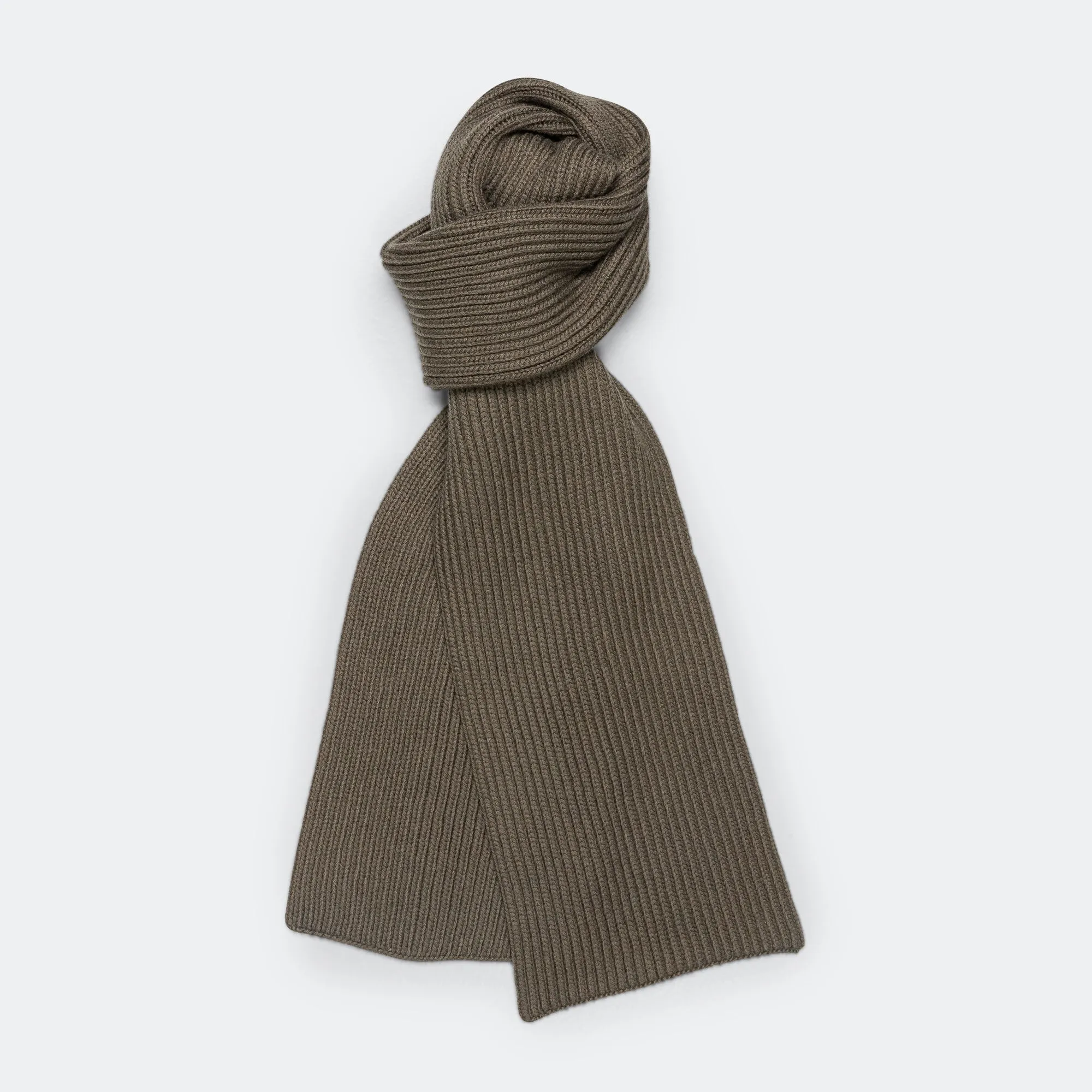 Fisherman Rib Scarf - Castoro Wool