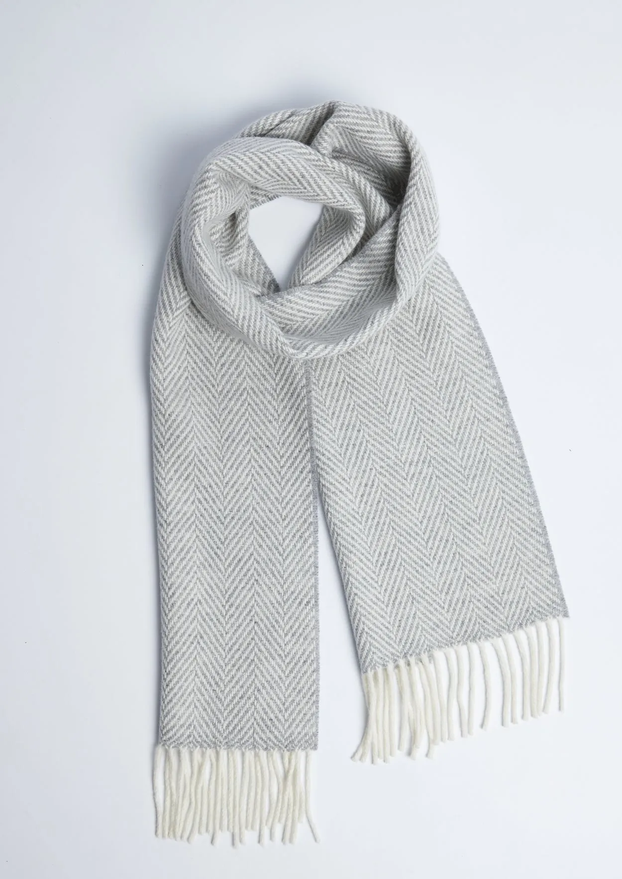 Foxford Cashmere Scarf | Pearl Grey