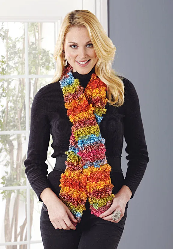 Free Knit Flower Scarf Pattern