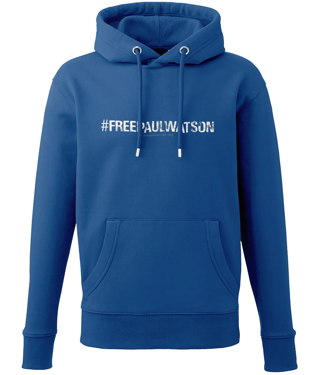 #FREEPAULWATSON Unisex Hoodie (White Ink)