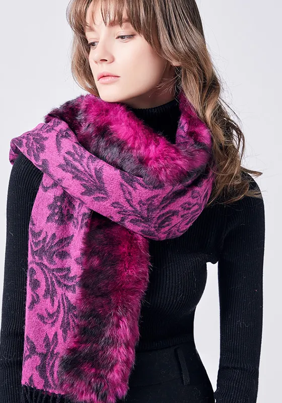 Fur Collar Rabbit Thick Scarf