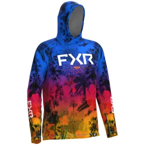 FXR Mens Attack Air UPF Pullover Hoodie Chromatic Tropical Silver