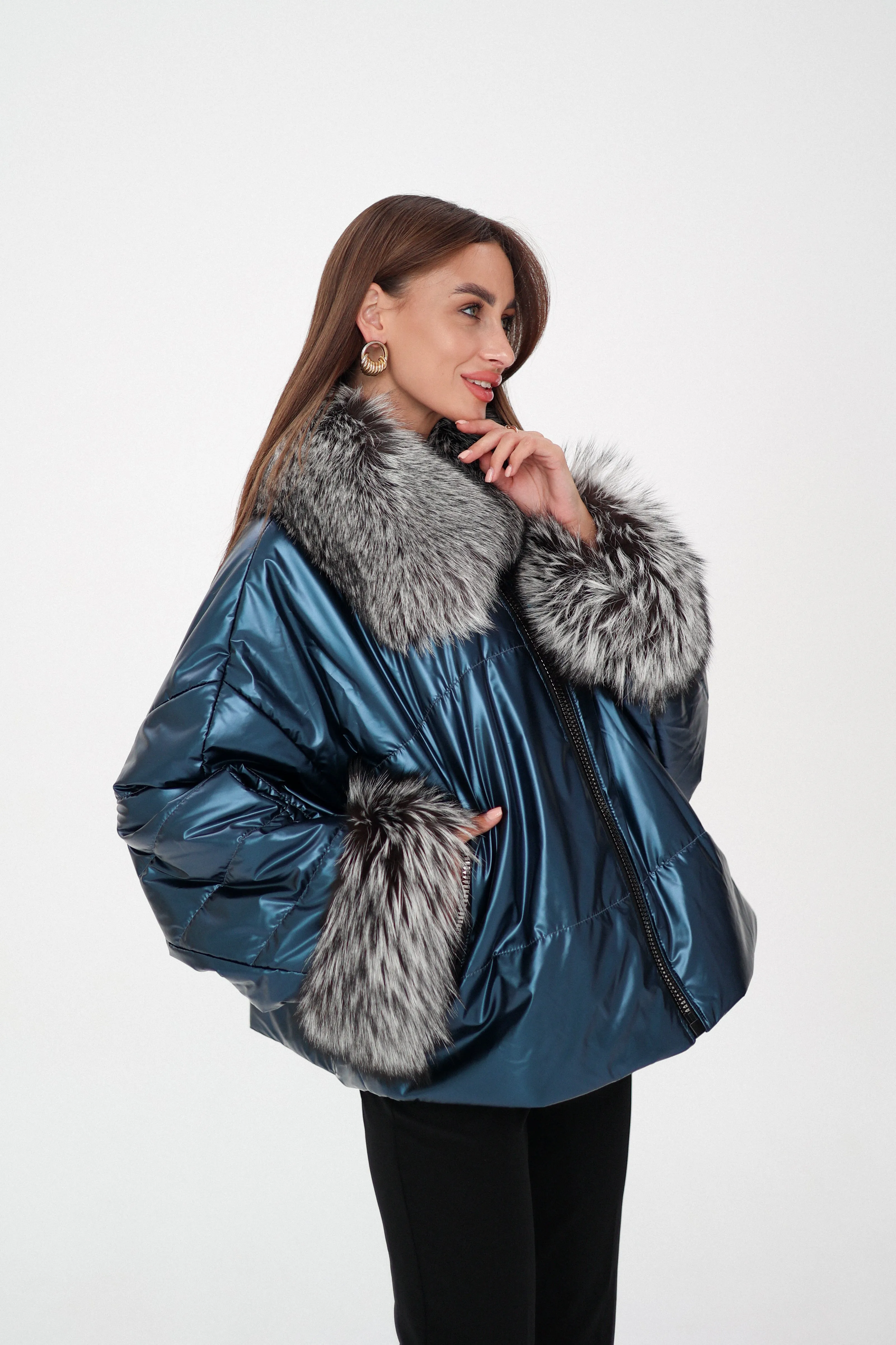 Genuine Silver Fox Fur Freudenberg Comfortemp® Jacket