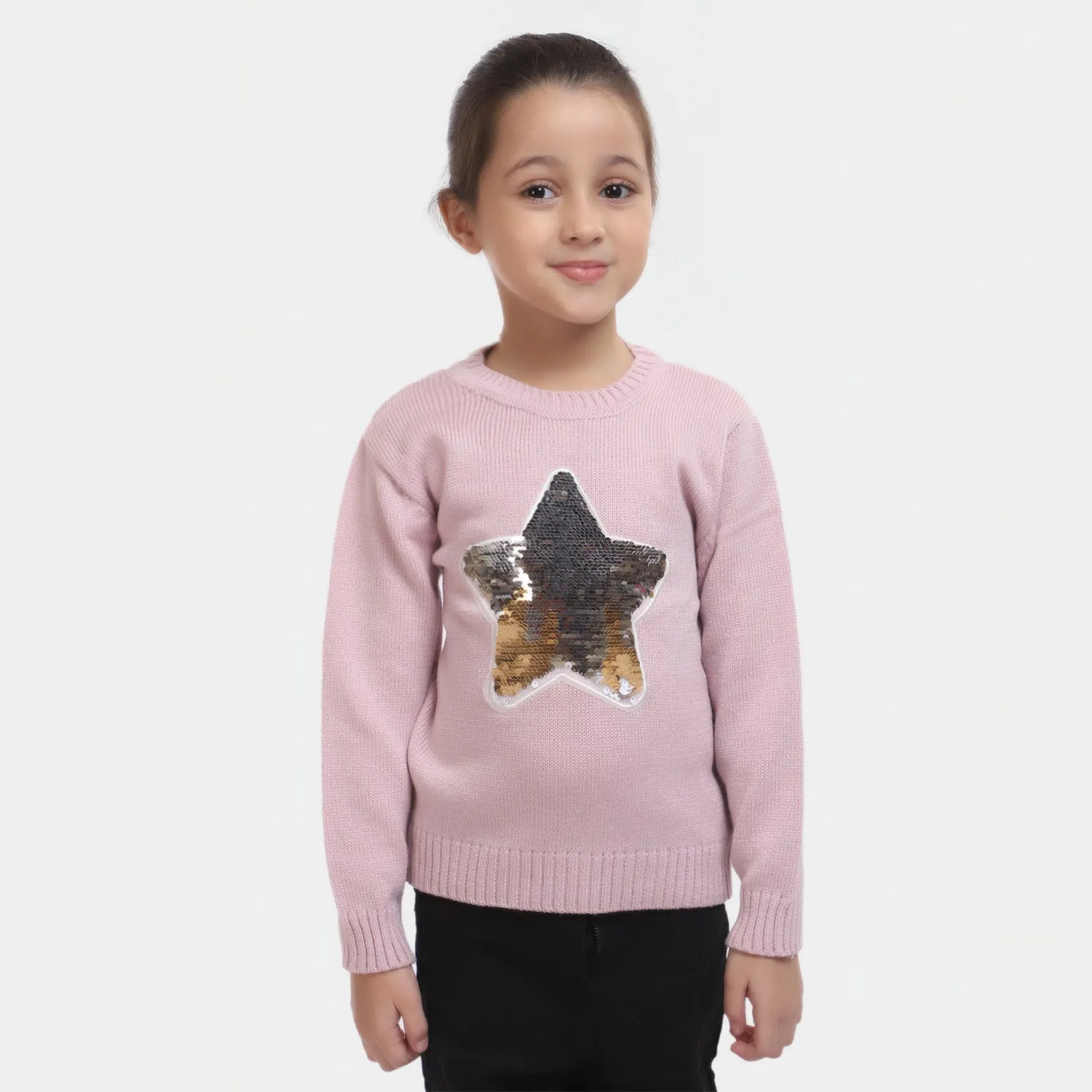 Girls Sweater -Pink