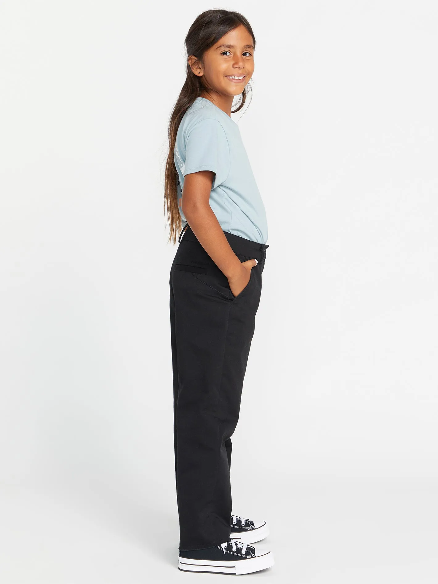 Girls Whawhat Chino Pants - Black