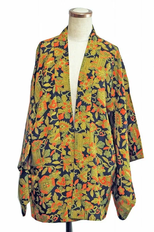 ha0058 haori - haorijJacket -   Japanese vintage jacket silk