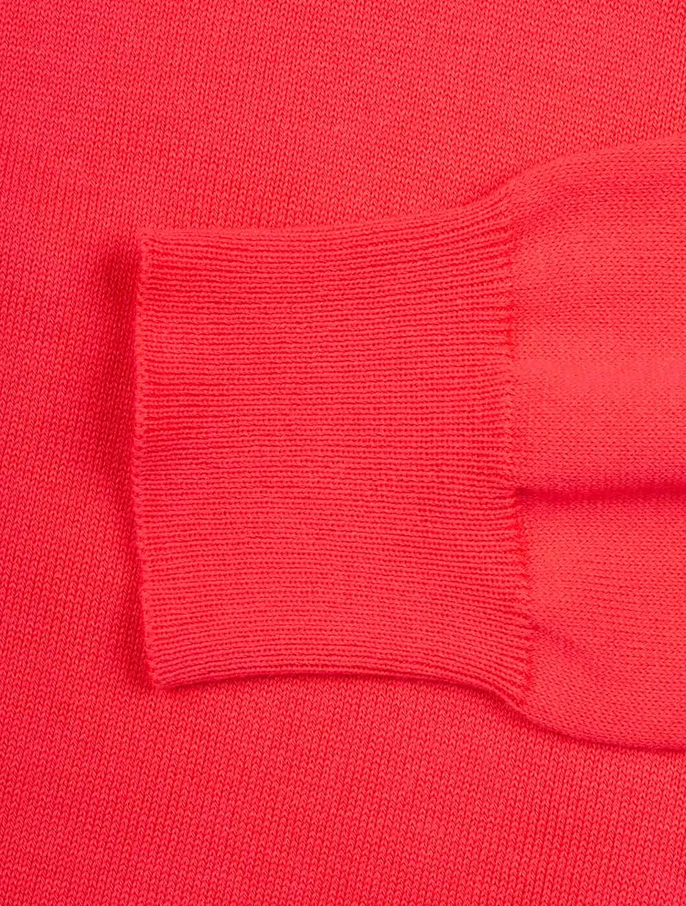 Half Zip Mock Neck Jumper Fuschia