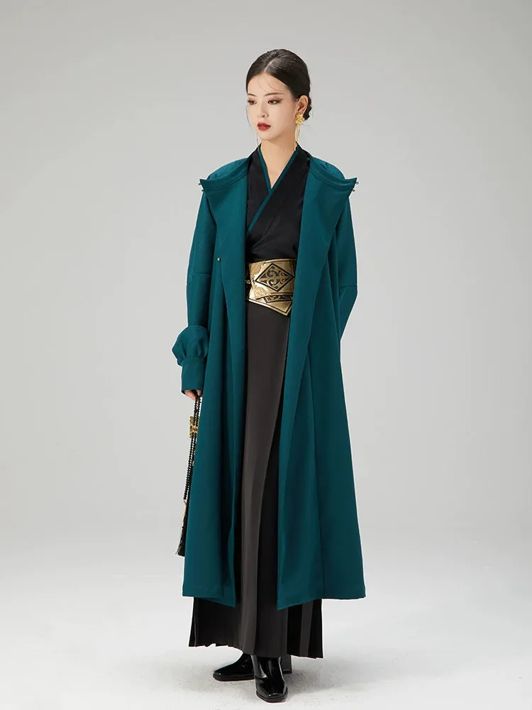 Hanfu Inspired New Chinese Style Women Trench Coat, Shenyao 神曜