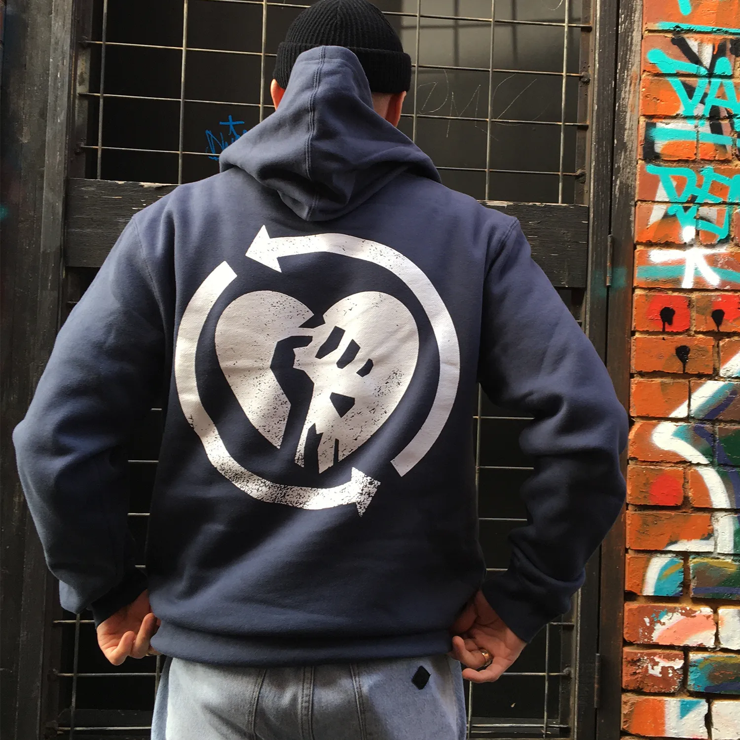 Heartfist Pullover Hoodie (Petrol Blue)