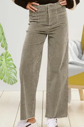 Hello There Light Olive Corduroy Pants