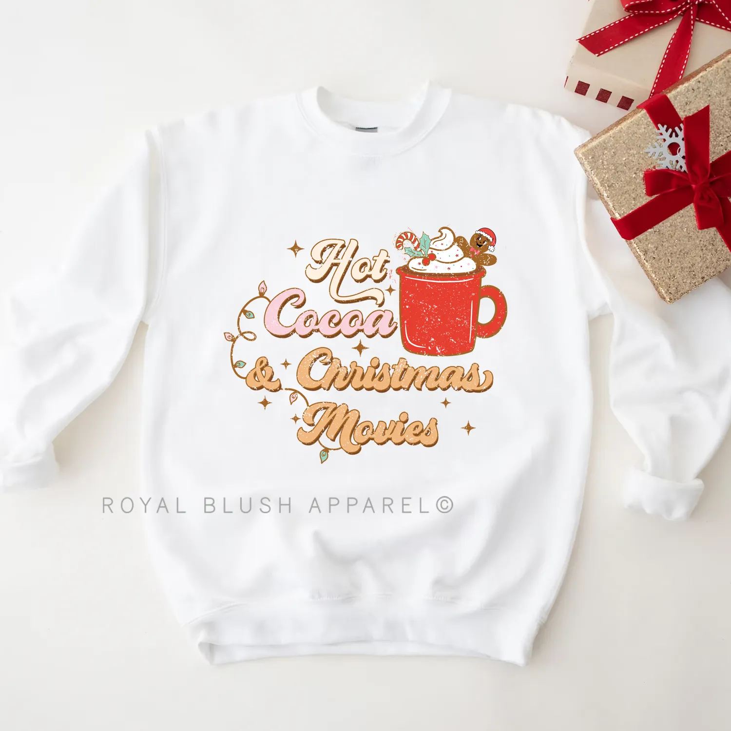 Hot Cocoa & Christmas Movies Sweatshirt