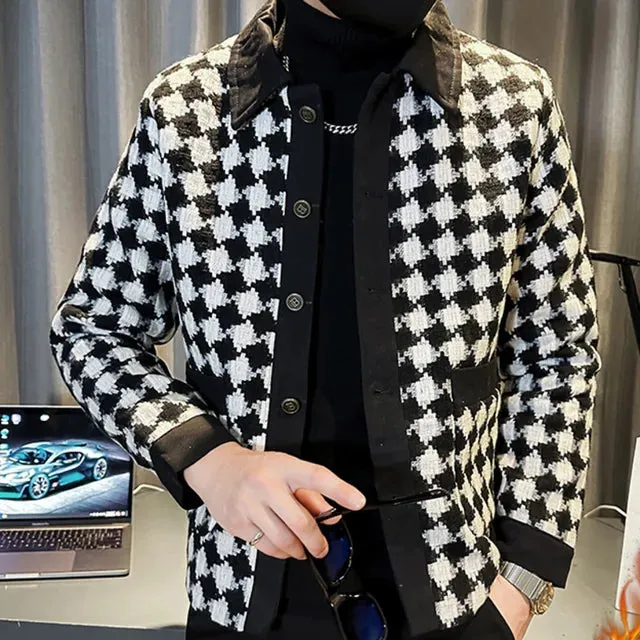 Houndstooth Black & White Style Jacket