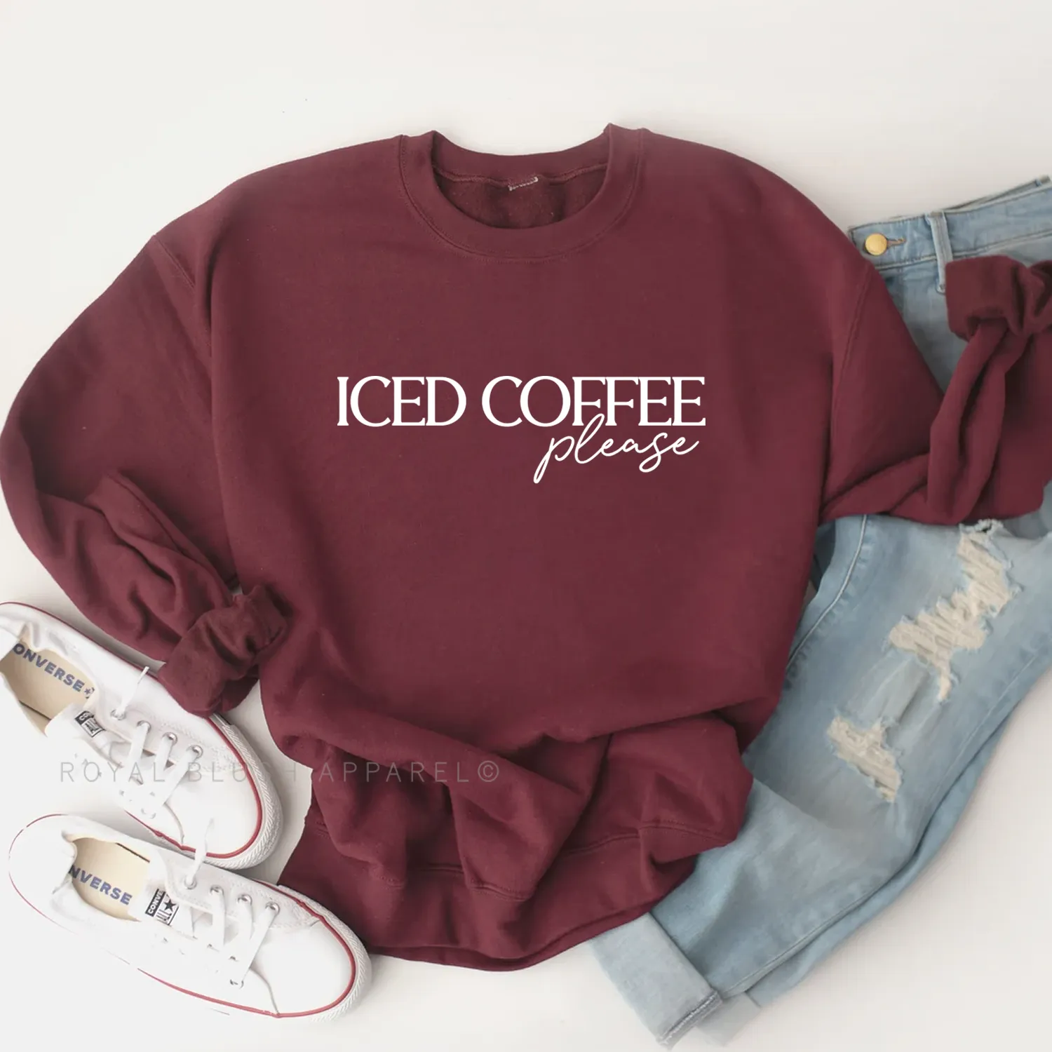 Iced Coffee Please Sweatshirt