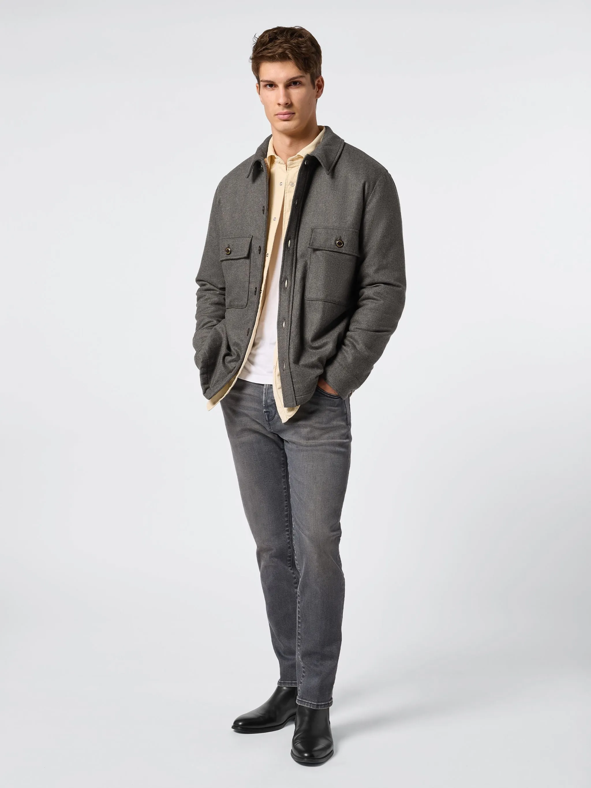 JACOB COHEN Overshirt Grey Flannel