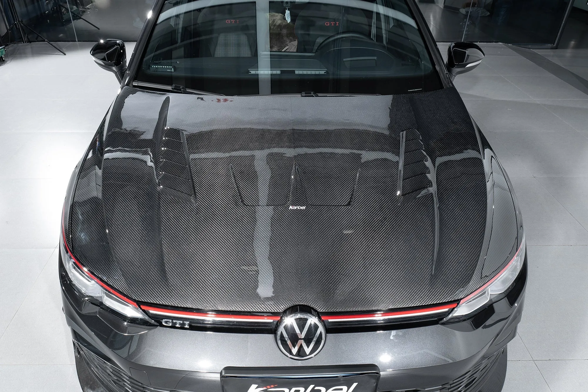 Karbel Carbon Pre-preg Carbon Fiber Hood Bonnet Double-sided for Volkswagen GTI MK8