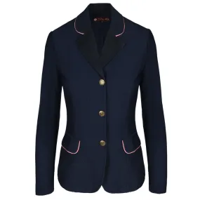 Kathryn Lily Junior Mesh Show Coat - Navy & Pink