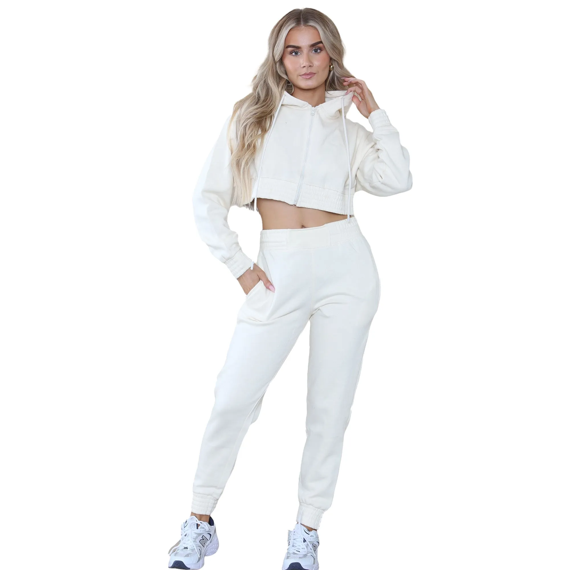 Kruze | Womens Crop Tracksuit Set