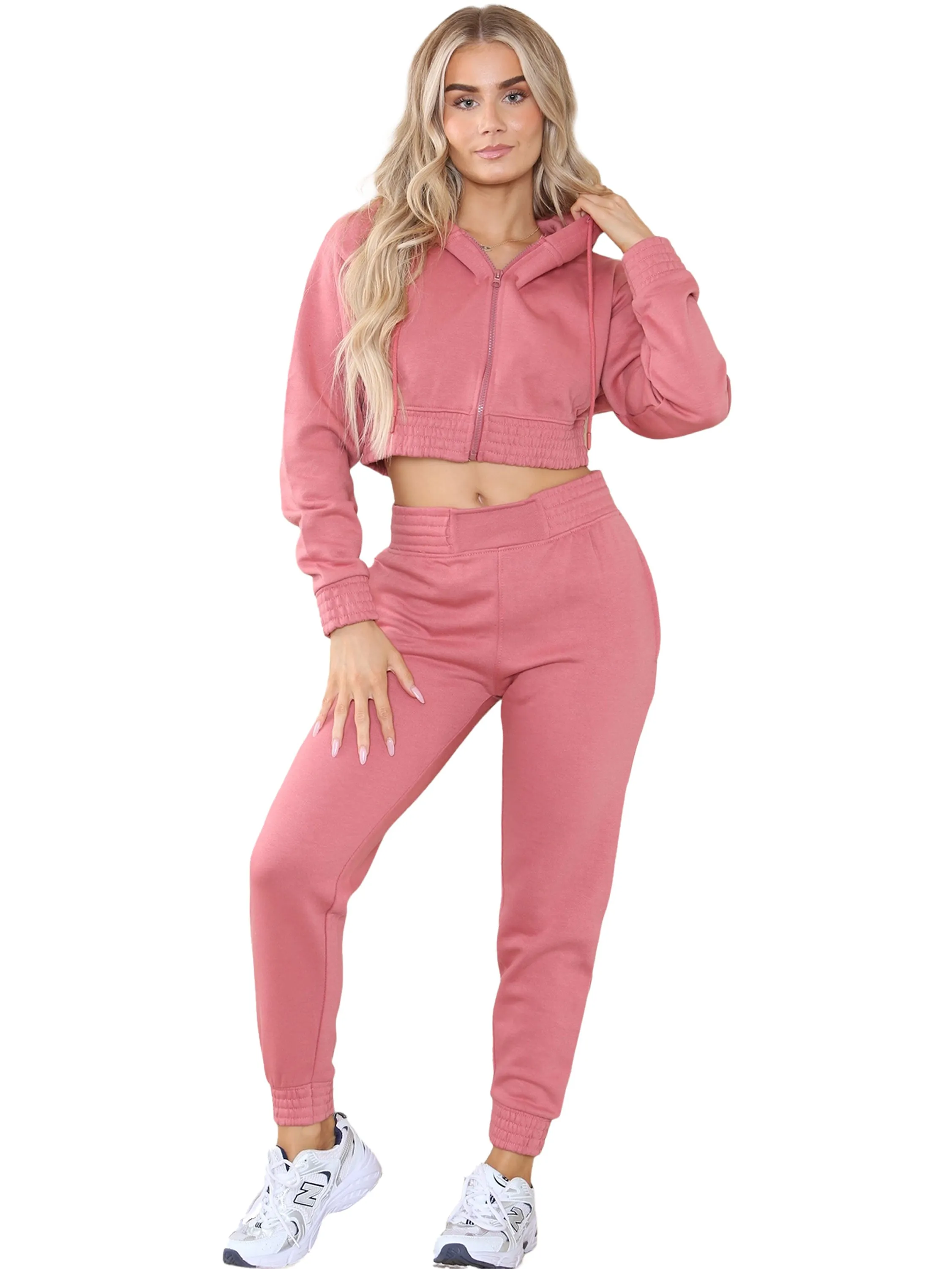 Kruze | Womens Crop Tracksuit Set