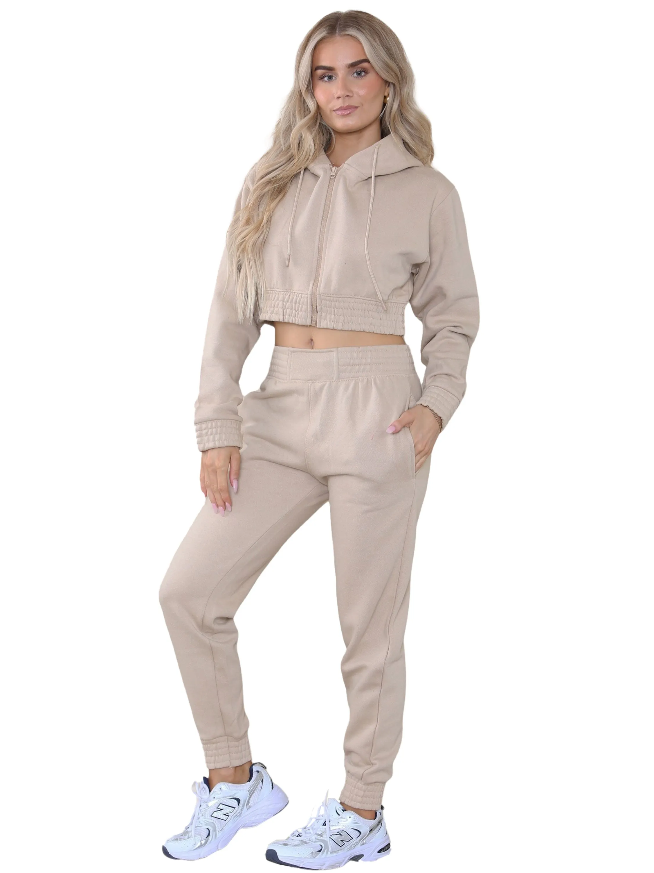 Kruze | Womens Crop Tracksuit Set