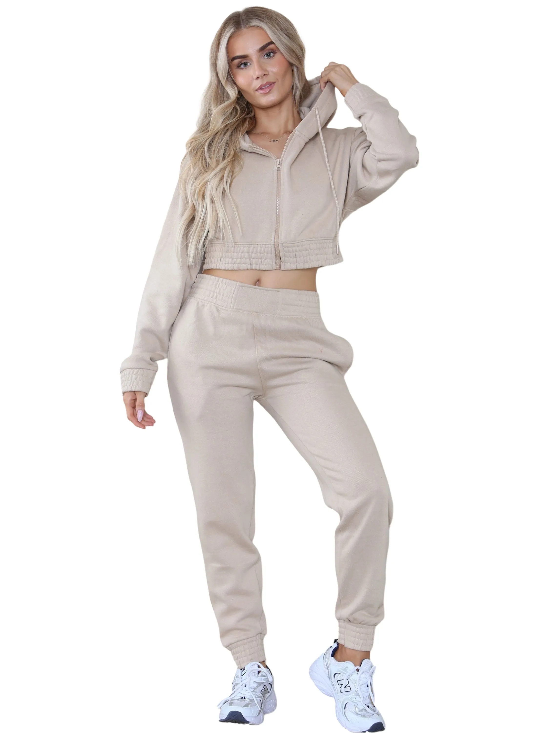 Kruze | Womens Crop Tracksuit Set