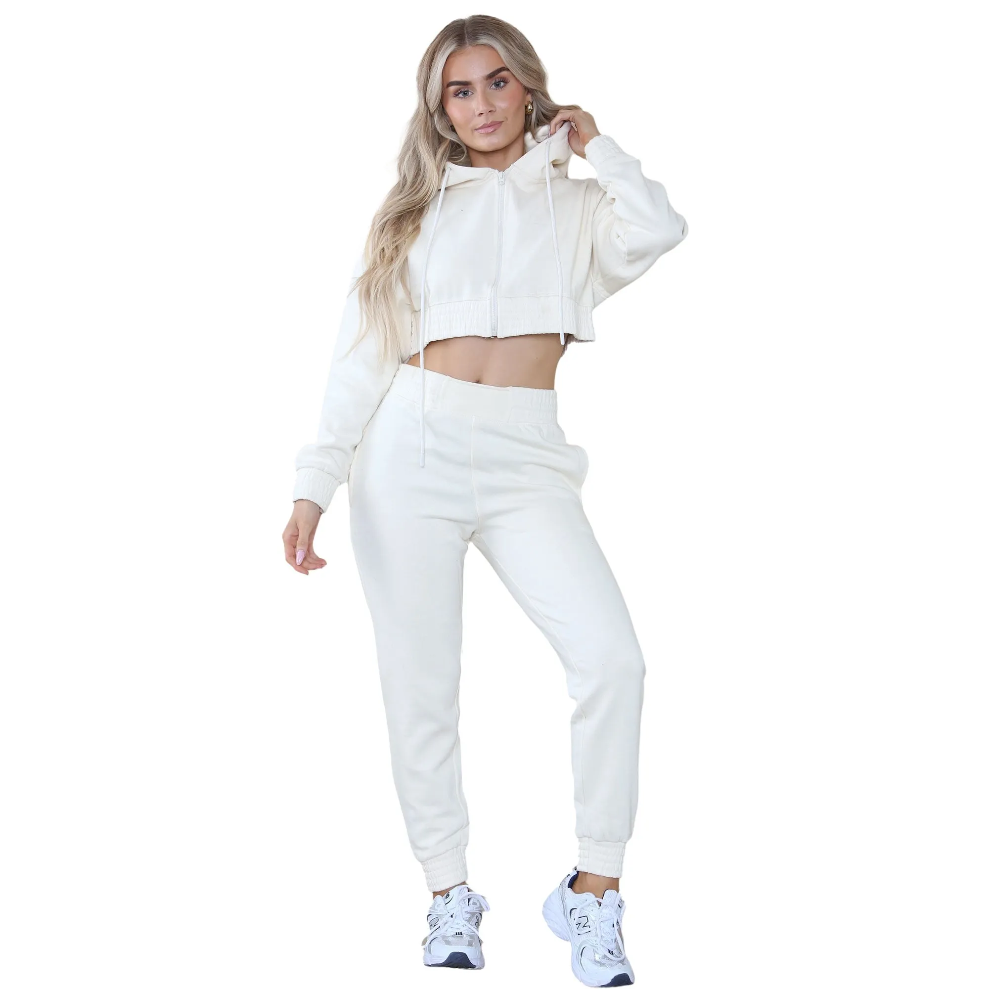 Kruze | Womens Crop Tracksuit Set