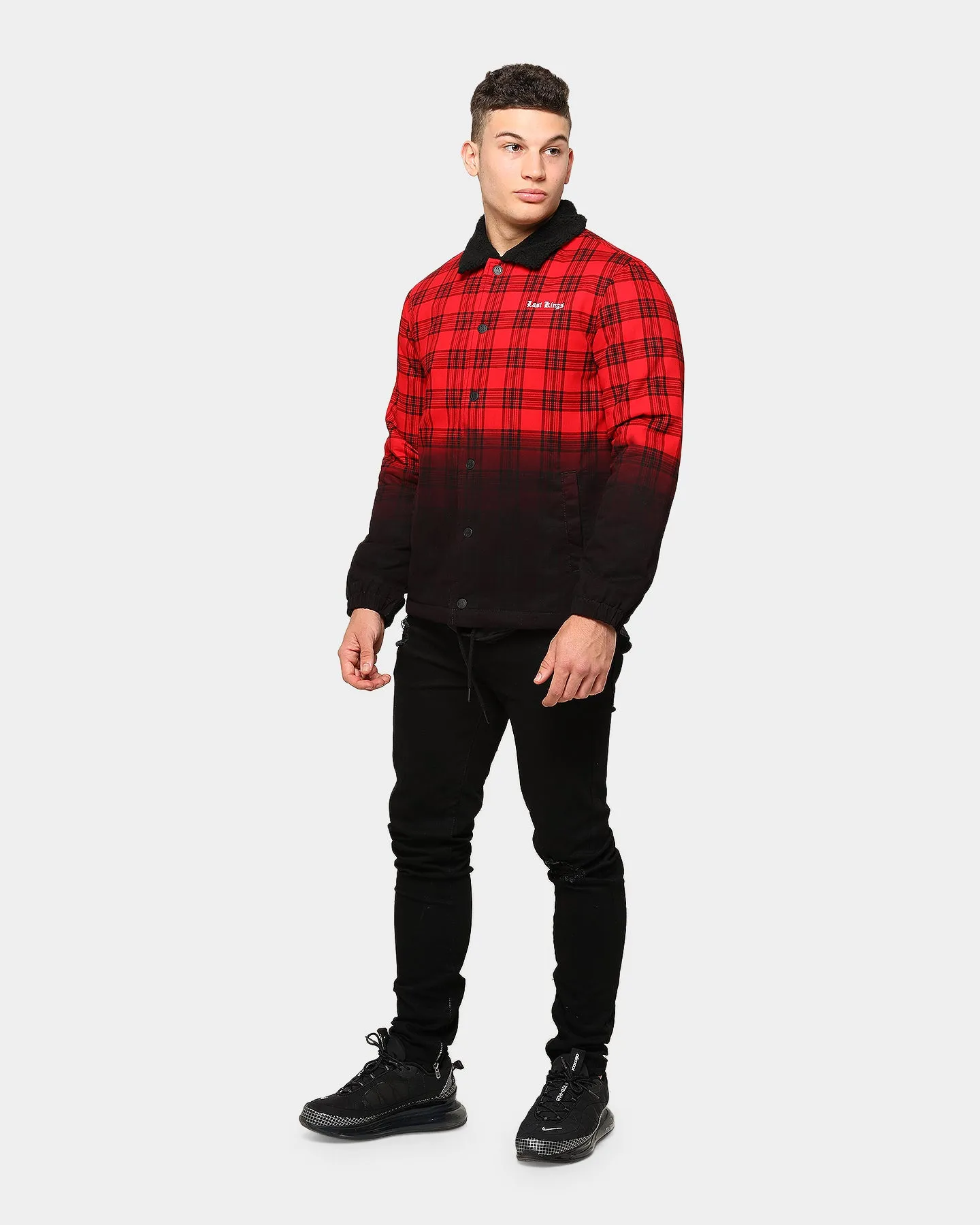 Last Kings Men's Let It Dip Shacket Red/Black