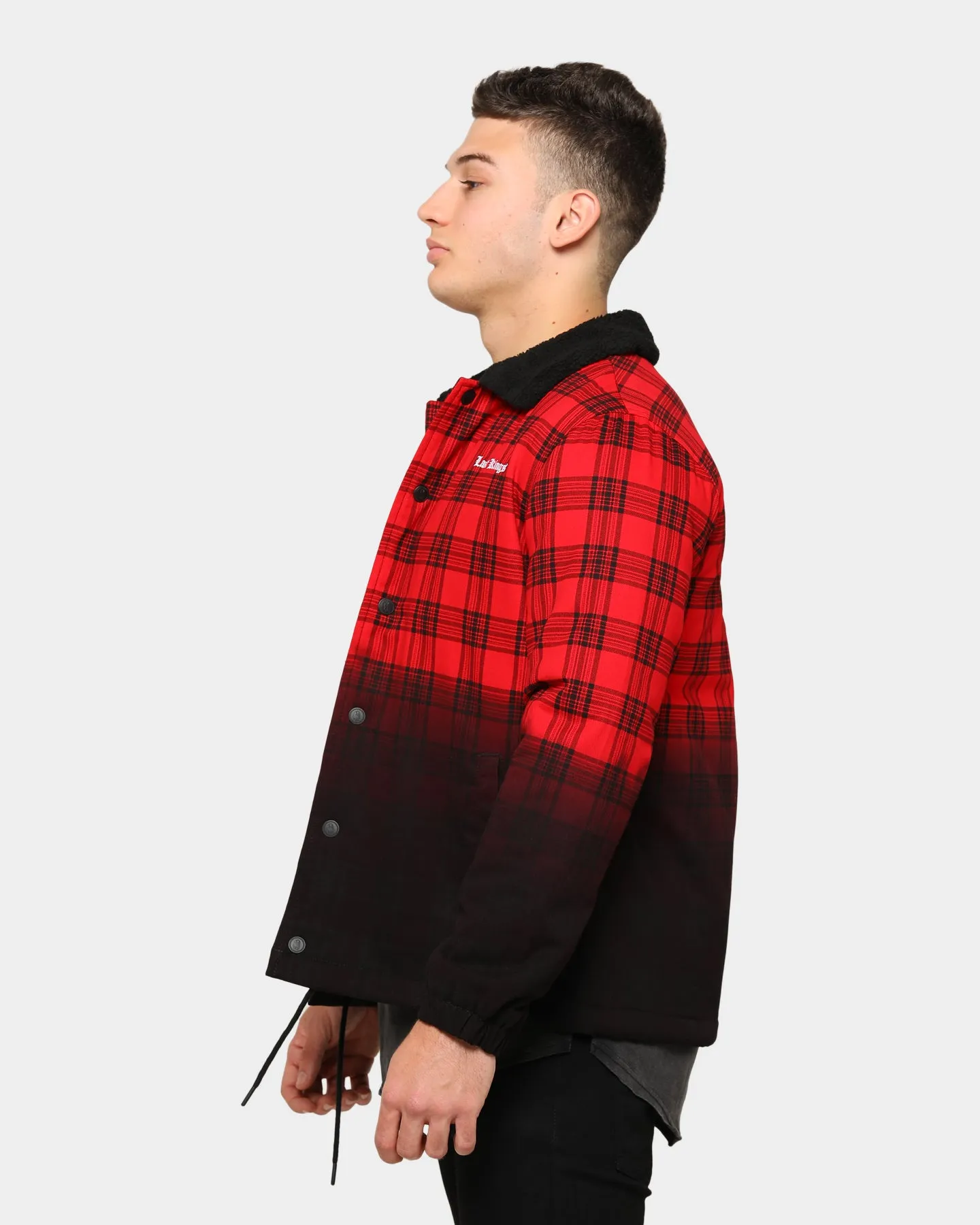 Last Kings Men's Let It Dip Shacket Red/Black