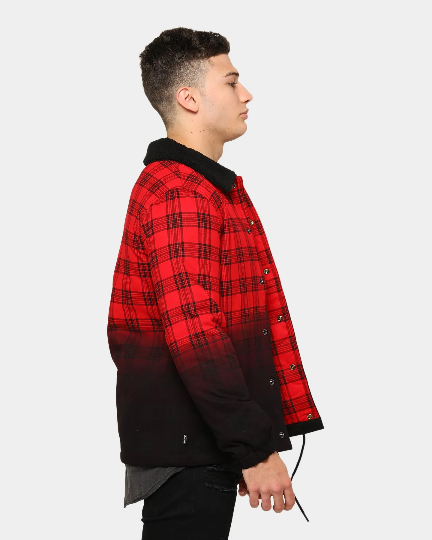 Last Kings Men's Let It Dip Shacket Red/Black