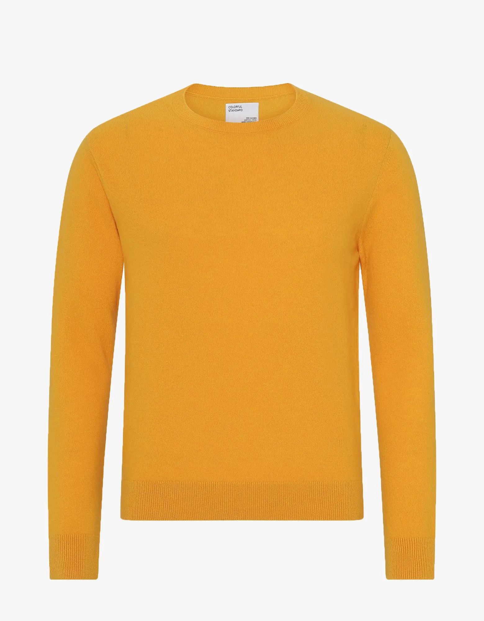 Light Merino Wool Crew - Burned Yellow