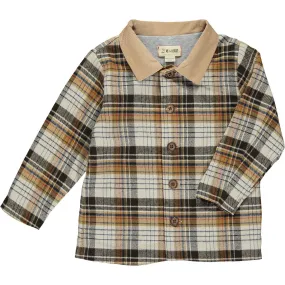 Lumberjack Brown/Cream Plaid Shirt - Select Size