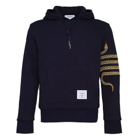 Lunar New Year Hoodie Pullover With Gold 4 Bar Snakes