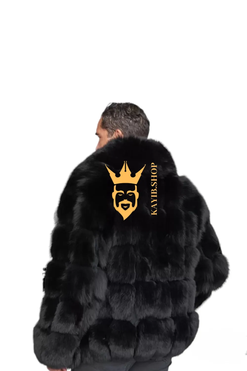 Luxury Black Fox Fur Parka for Men: Embrace Winter in Style