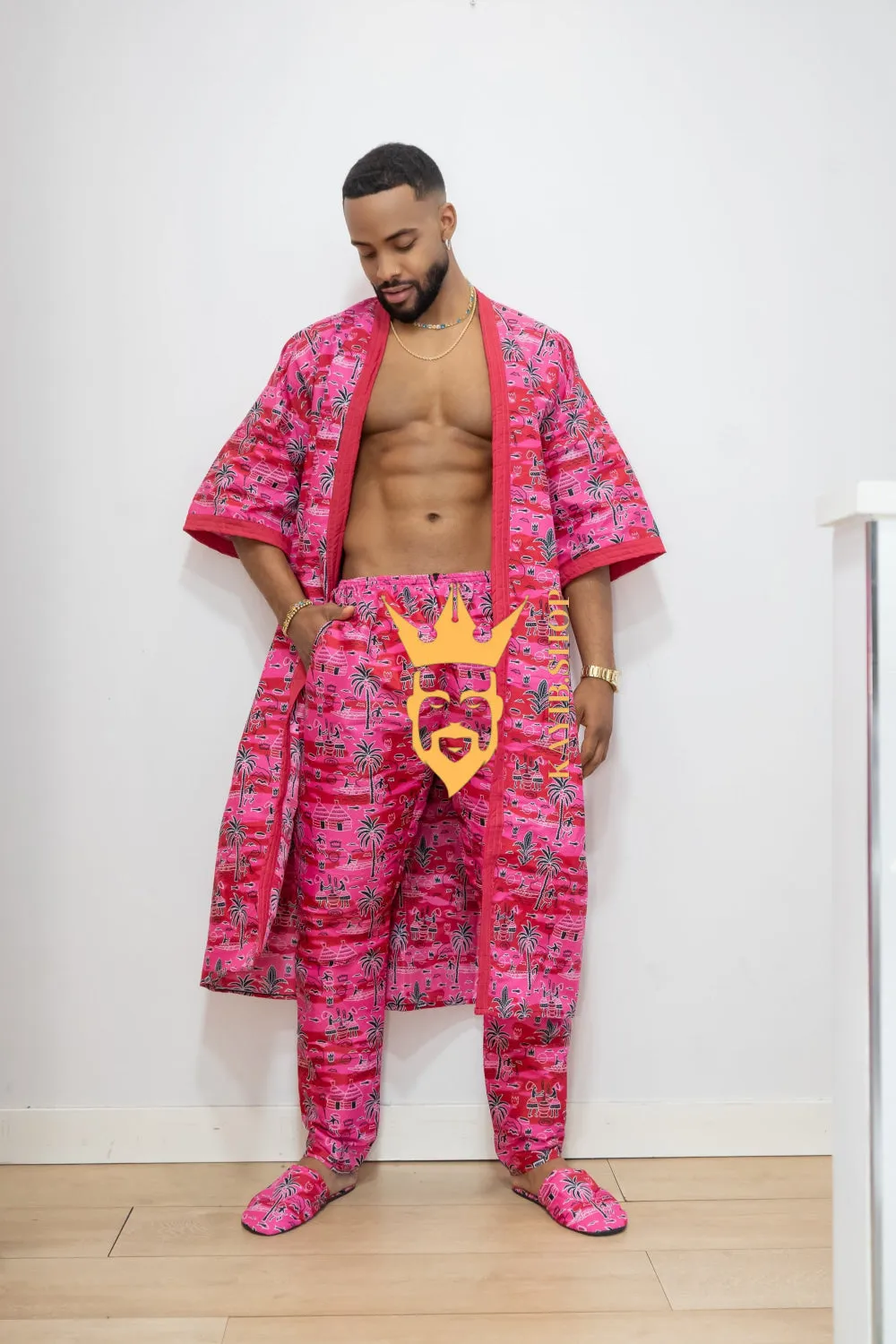 Luxury Handmade Kimono Boho hippie Set for Couples | African Ankara Pajama & Robe | Couple gifts