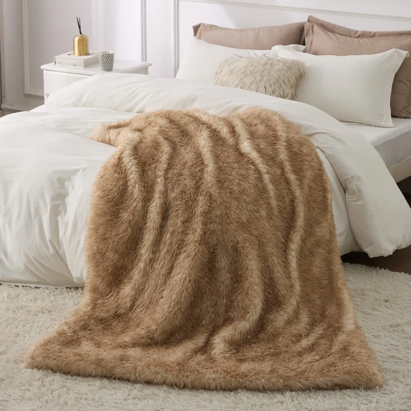 Luxury Plush Long Pile Faux Fur Blanket