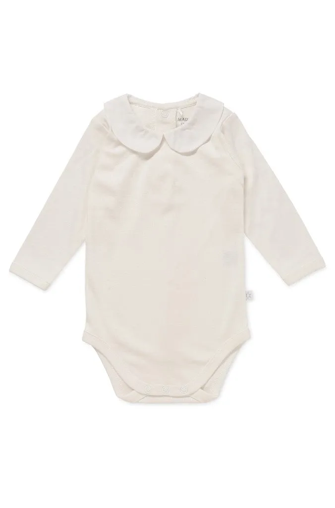 Marquise Heritage Cream Peter Pan Collar Bodysuit