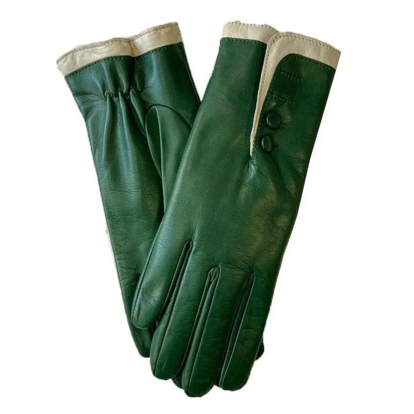 Maya 2 - Women's Fur Lined Leather Gloves