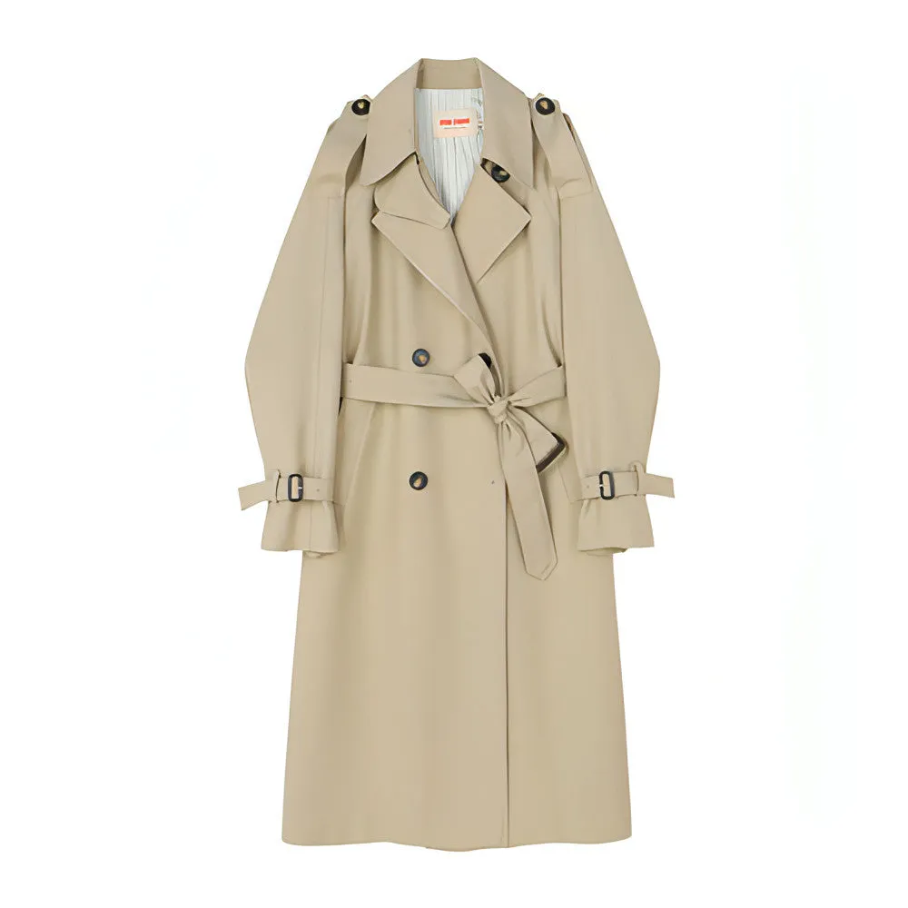 Mid-Length British Style Trench Coat