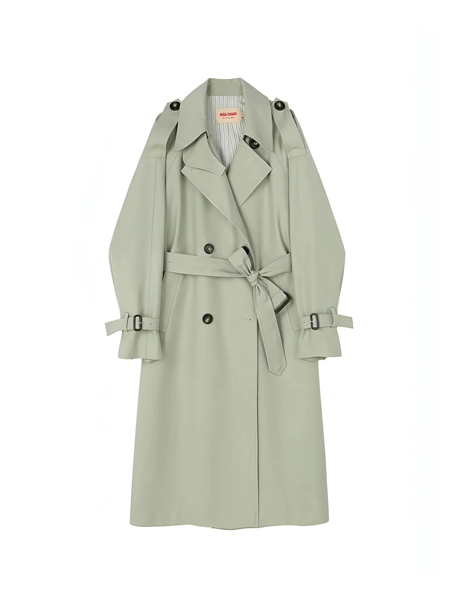 Mid-Length British Style Trench Coat