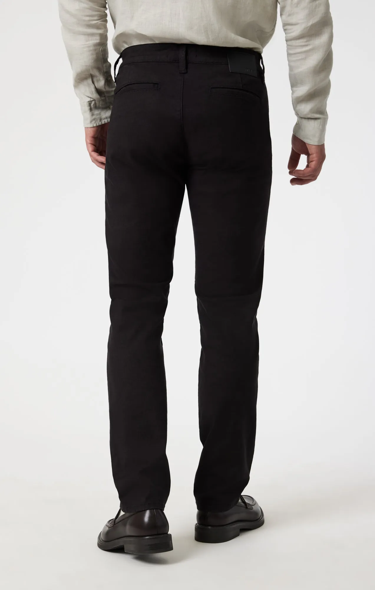 MILTON SLIM STRAIGHT CHINO IN BLACK LUXE TWILL