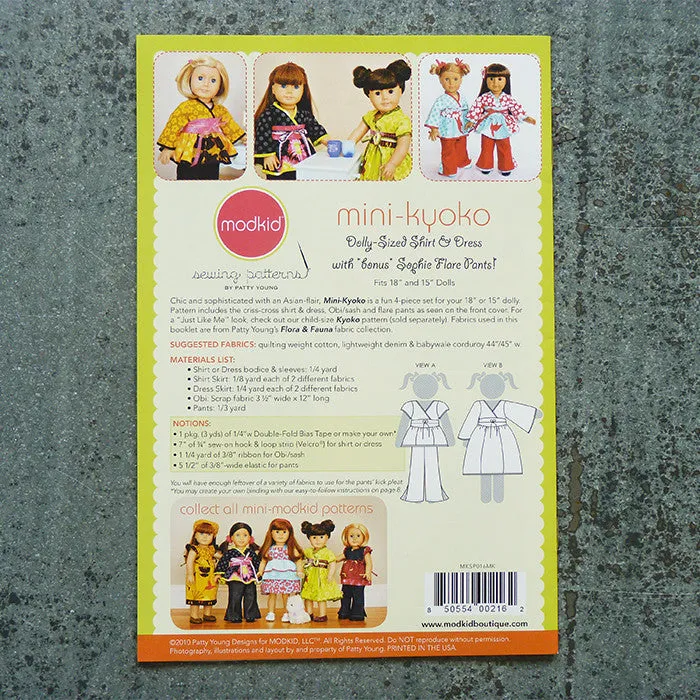 Modkid Patterns : Mini Kyoko