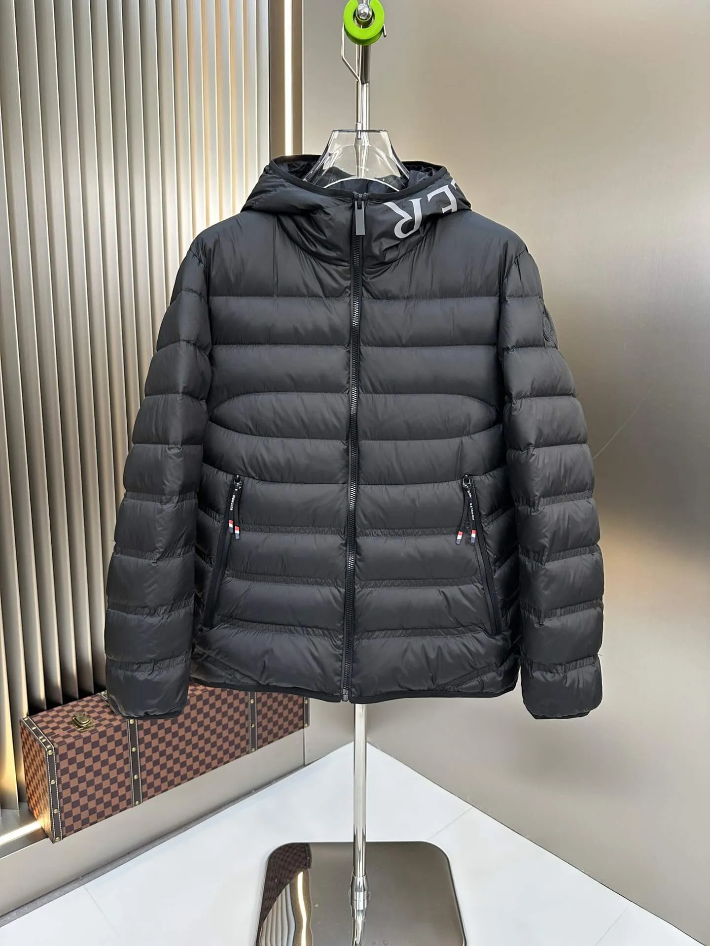 Moncler Quilted Black Down Jacket