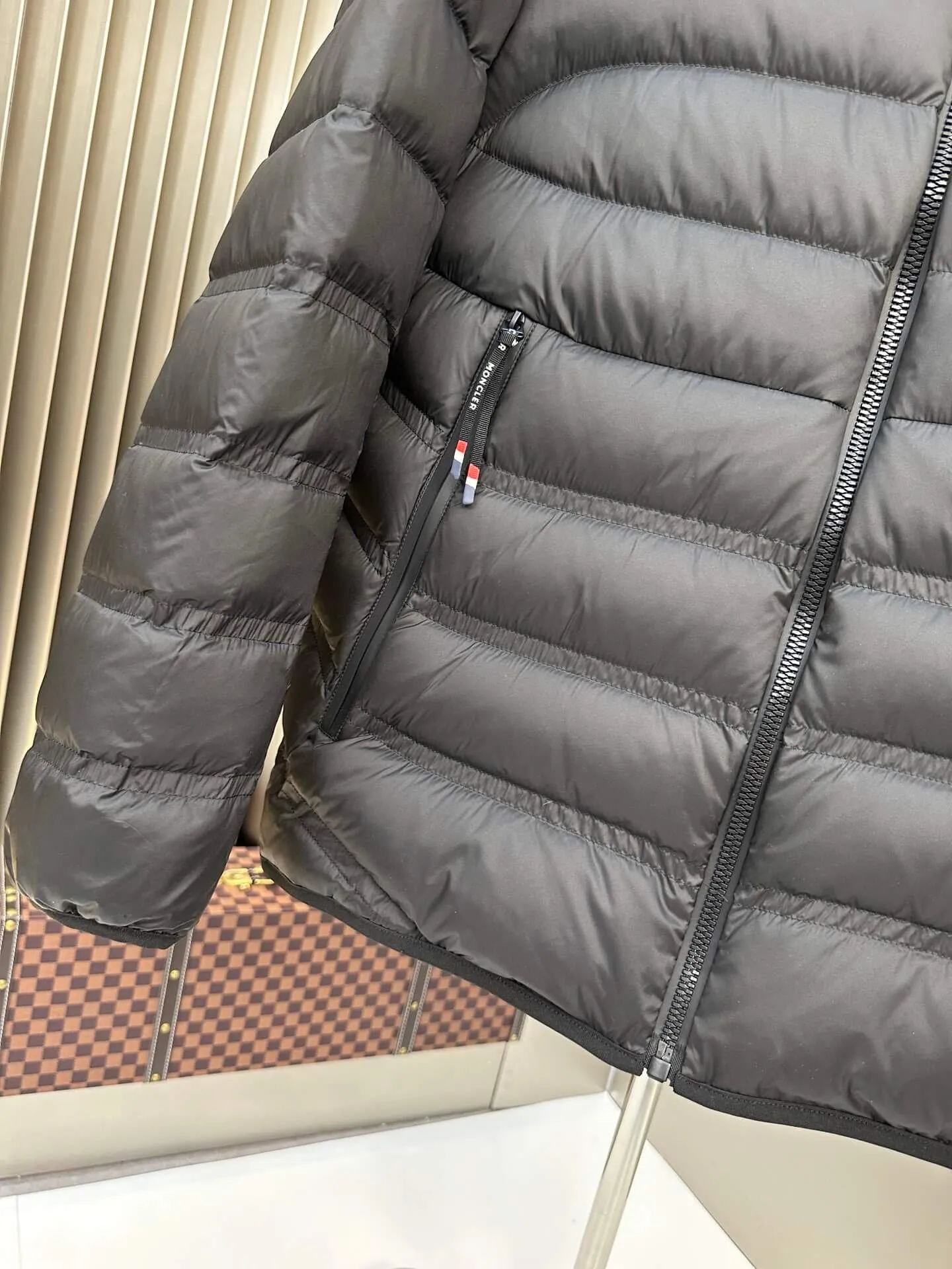 Moncler Quilted Black Down Jacket